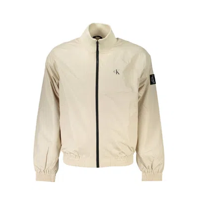 Calvin Klein Beige Polyester Jacket In Neutral