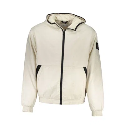 Calvin Klein Beige Polyester Jacket In Neutral