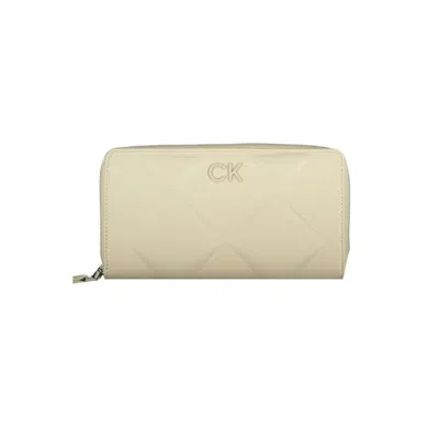 Calvin Klein Beige Polyester Wallet In Neutral