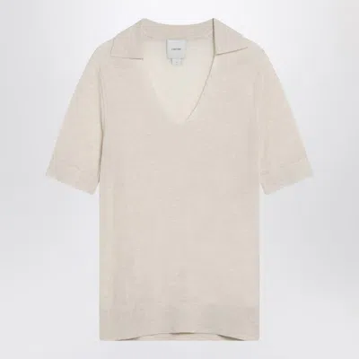 Calvin Klein Beige Silk-blend Polo