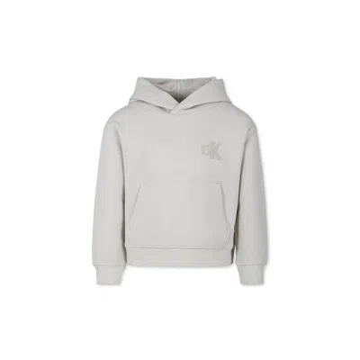 Calvin Klein Kids' Beige Sweatshirt For Boy With Monogram