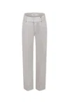 Calvin Klein Beige Trousers For Boy With Logo In Ivory