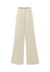 Calvin Klein Beige Trousers For Girl With Logo In Neutral