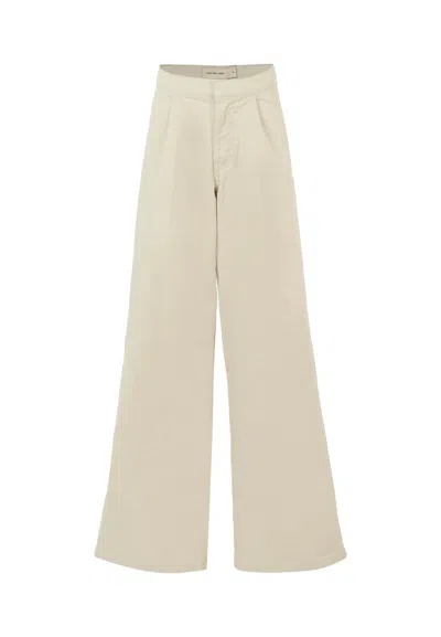 Calvin Klein Kids' Beige Trousers For Girl With Logo In Neutral