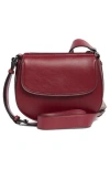 Calvin Klein Bella Adjustable Crossbody With Signature Zippered Pouch In Cabernt
