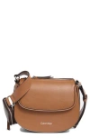 Calvin Klein Bella Messenger Bag In Caramel