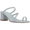 Calvin Klein Belma Womens Slip-on Toe Loop Mules In Blue