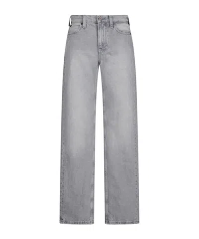 Calvin Klein Belt-loop Bell Bottoms In Gray