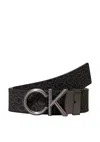 Calvin Klein Belt Man  K50k512829-01r Multicolor In Black