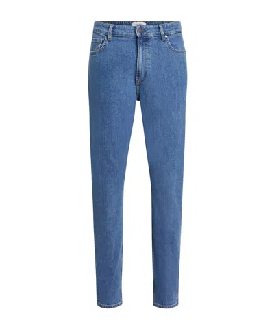 Calvin Klein Belt Ring Denim Trousers In Blue