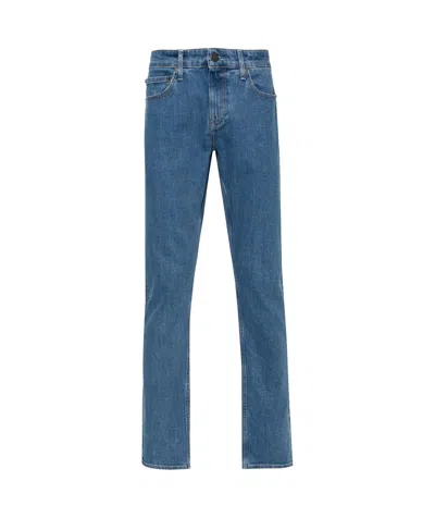 Calvin Klein Belt Ring Denim Trousers In Blue