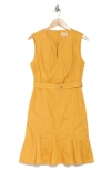 Calvin Klein Belted A-line Dress