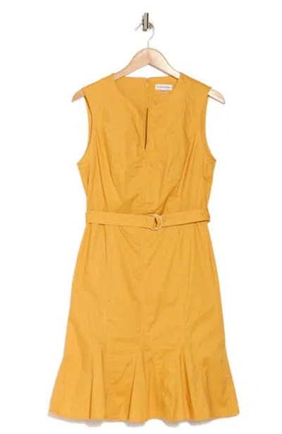 Calvin Klein Belted A-line Dress