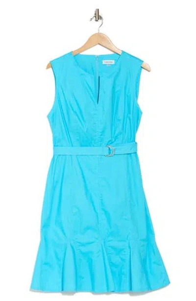 Calvin Klein Belted A-line Dress