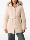 Calvin Klein Belted Jacket In Neutral