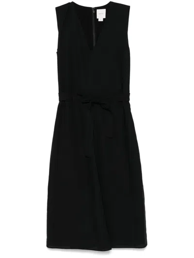 CALVIN KLEIN BELTED MIDI DRESS