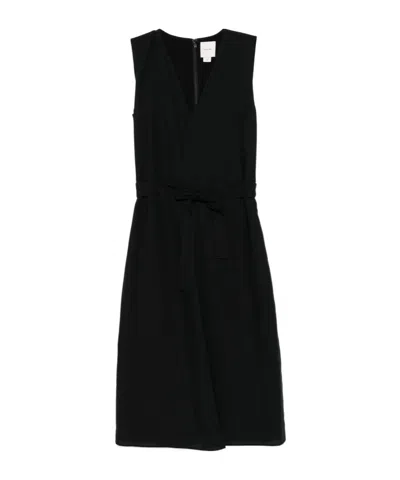 CALVIN KLEIN BELTED MIDI DRESS
