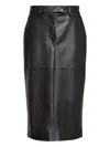 Calvin Klein Belted Midi Skirt In Black