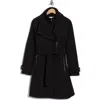 Calvin Klein Belted Softshell Jacket With Inner Bib In Black