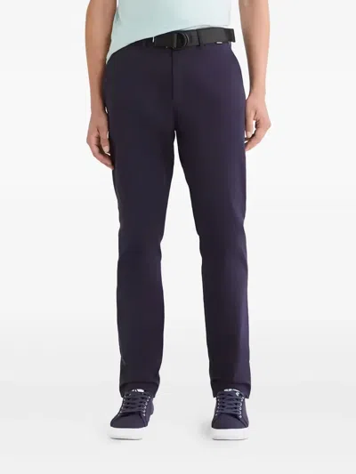 Calvin Klein Belted Trousers In Blue