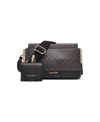 Calvin Klein Bianca Signature Adjustable Crossbody In Brown Khaki,black