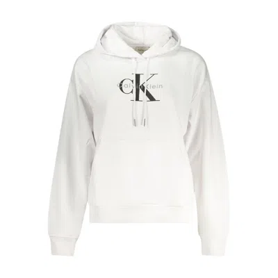 Calvin Klein Bianco Cotton Women Sweatshirt In White