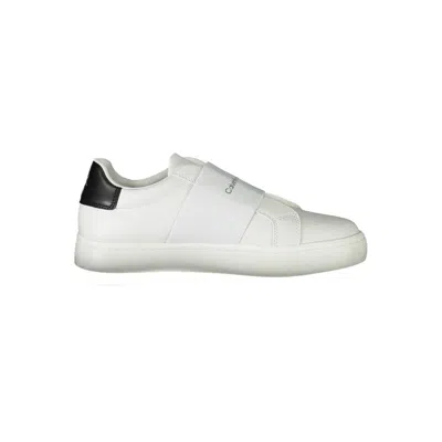 Calvin Klein Logo-strap Sneakers In White
