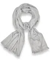 Calvin Klein Bias Geometric Metallic Scarf In Gray