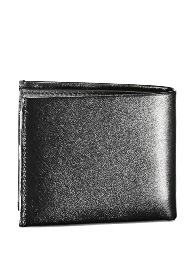 Calvin Klein Bifold Leather Wallet In Black