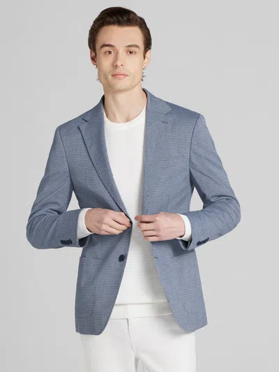 Calvin Klein Slim Fit Check Sport Coat In Blue