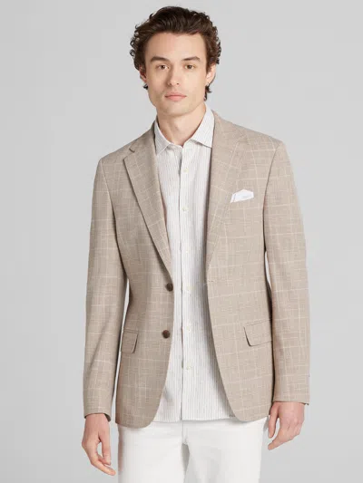 Calvin Klein Slim Fit Plaid Sport Coat In Brown