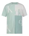 Calvin Klein Big Boys Block Party Short Sleeve T-shirt In Light Sage Heather