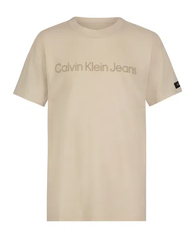 Calvin Klein Kids' Big Boys Emblem Logo Short Sleeve T-shirt