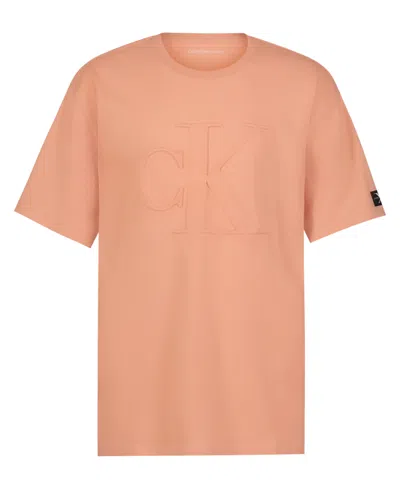 Calvin Klein Kids' Big Boys Embossed Short Sleeve T-shirt