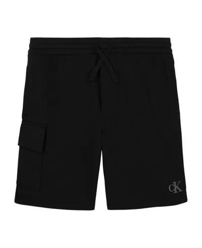 Calvin Klein Kids' Big Boys Embrace Cargo Shorts In Black