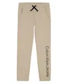 Calvin Klein Boys 8-20 Ribbed Cuffs Jogger Pants In Neutral