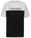 Calvin Klein Big Boys Foil Short Sleeve T-shirt In Black