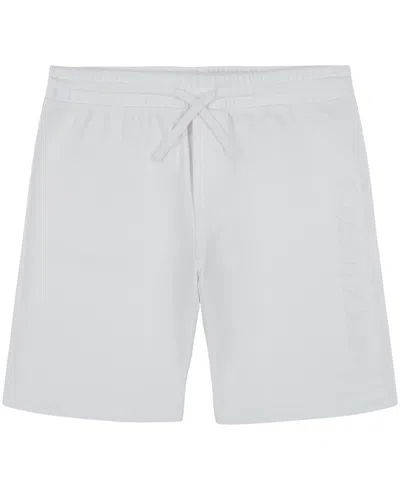 Calvin Klein Kids' Big Boys Ghost Logo Knit Shorts In White