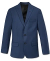 Calvin Klein Big Boys Slim-fit Infinite Stretch Suit Jacket In Blue