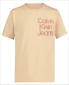 Calvin Klein Big Boys Left Chest Stack Short Sleeve T-shirt
