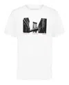 Calvin Klein Big Boys Manhattan Bridge Short Sleeve T-shirt In White