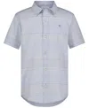 Calvin Klein Big Boys Mini Stripe Shirt In Cornflower
