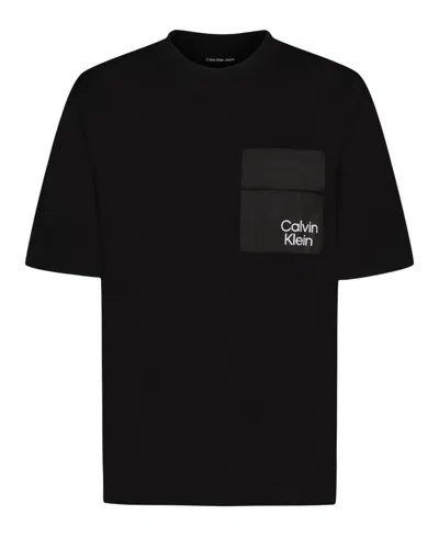 Calvin Klein Kids' Big Boys Short Sleeve T-shirt In Black