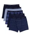 Calvin Klein Big Boys Stretch Boxer Brief, Pack Of 5 In Fair Isle Plaid