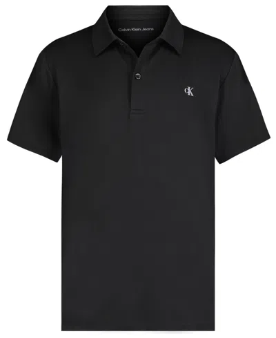 Calvin Klein Kids' Big Boys Tech Polo Shirt In Black