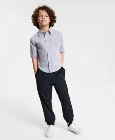 Calvin Klein Kids' Big Boys Tech Shirt Comfort Stretch Jogger Pants