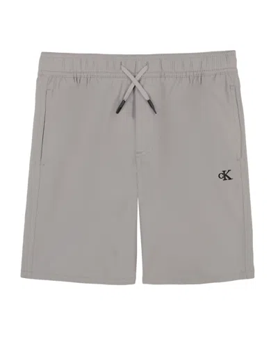 Calvin Klein Kids' Big Boys Tech Shorts In Gray