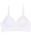 Calvin Klein Big Girls Seam-free Embossed Hybrid Bra In White