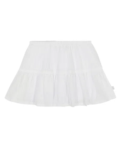 Calvin Klein Kids' Big Girls Seersucker Skort In White
