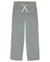 Calvin Klein Big Girls Twill Wide Leg Pants In Gray